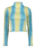 Amy Crookes gradient-effect top - Blue