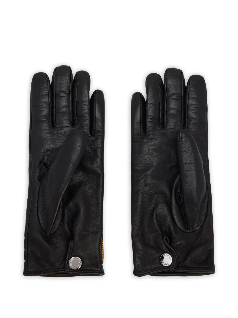 Moorer Handschoenen met logo Zwart