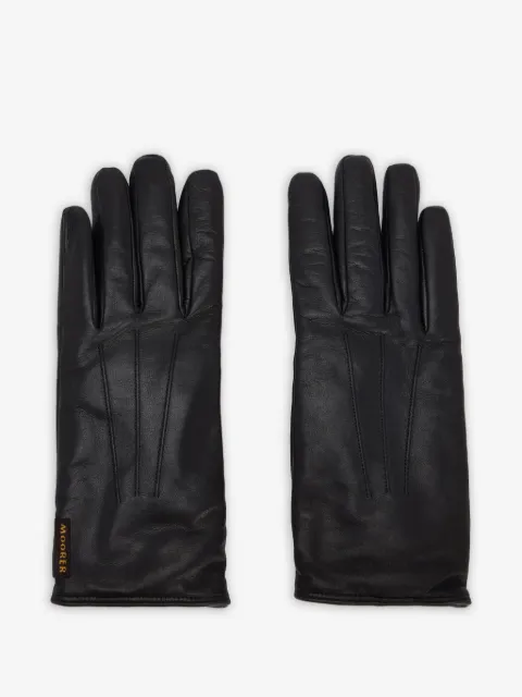 Moorer logo detail gloves