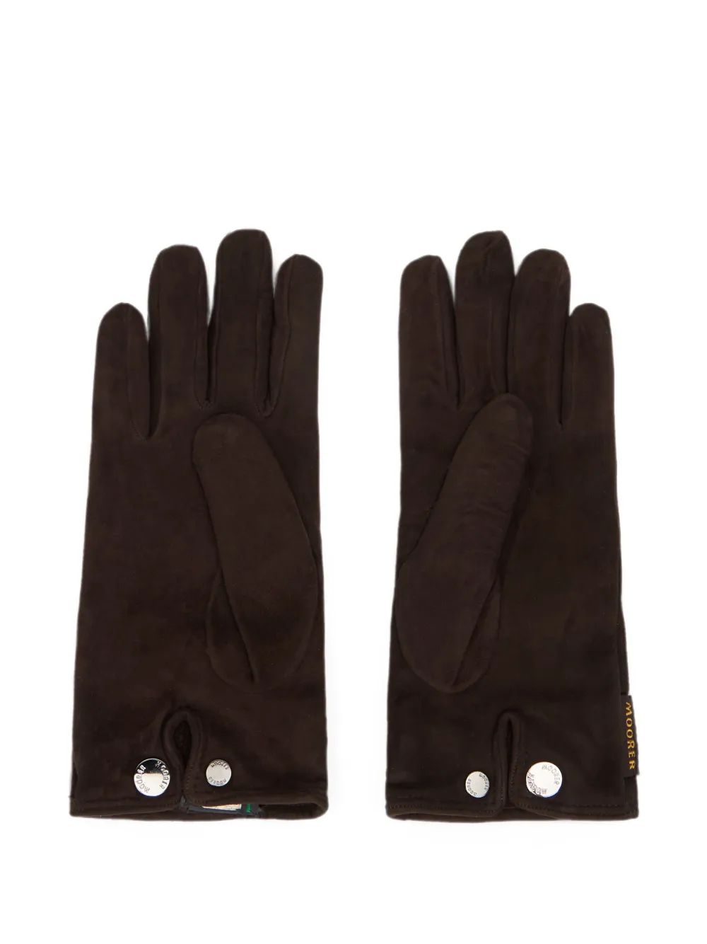 Moorer Handschoenen met drukknoop Bruin