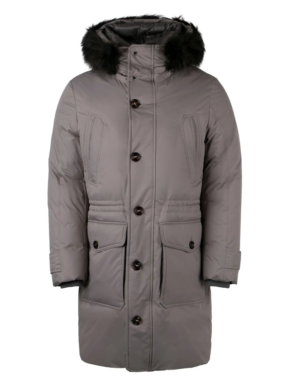 Moorer Helssinky hooded parka | Grey | Image 1