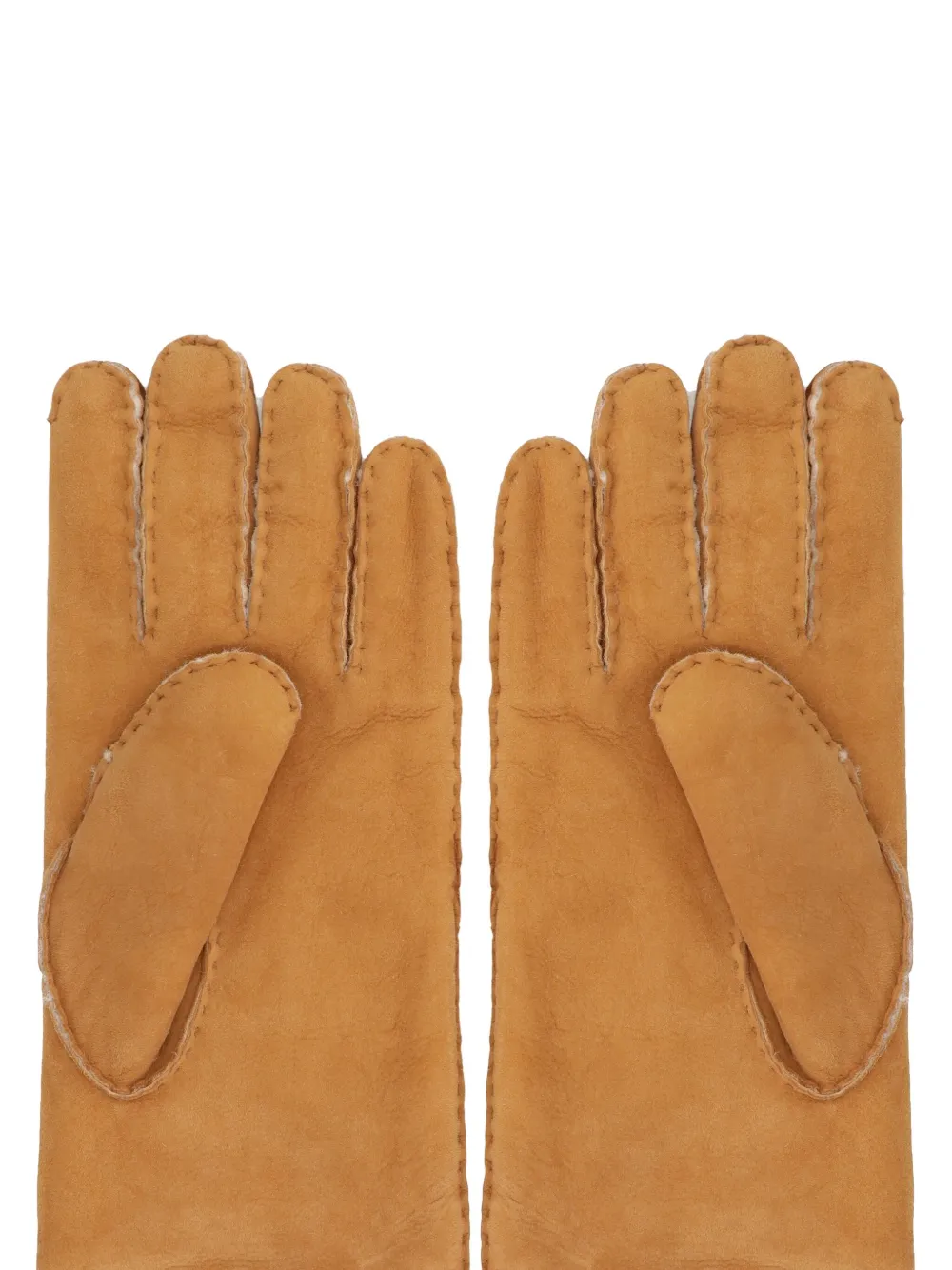 Moorer Hideko Suede Gloves In Yellow
