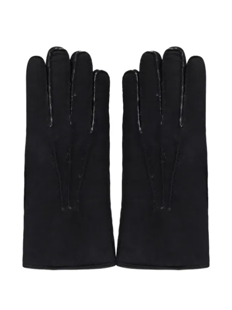 Moorer guantes de gamuza con forro texturizado