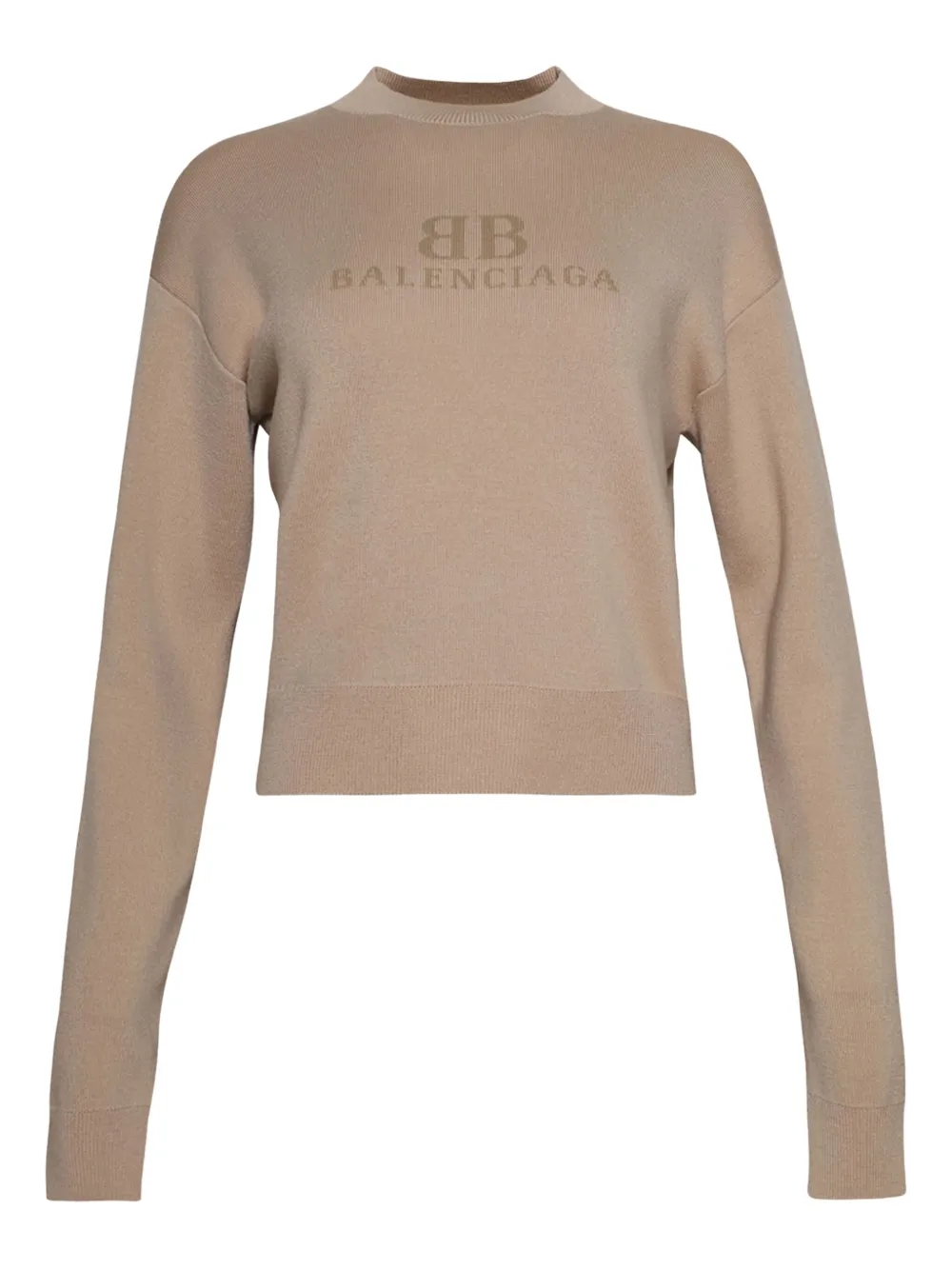 Balenciaga logo-jacquard top | Neutrals | Image 1