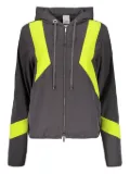 Lorena Antoniazzi contrast-panel hooded jacket - Grey