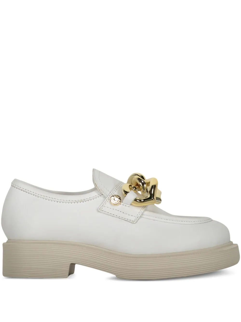 Love Moschino leather loafers White