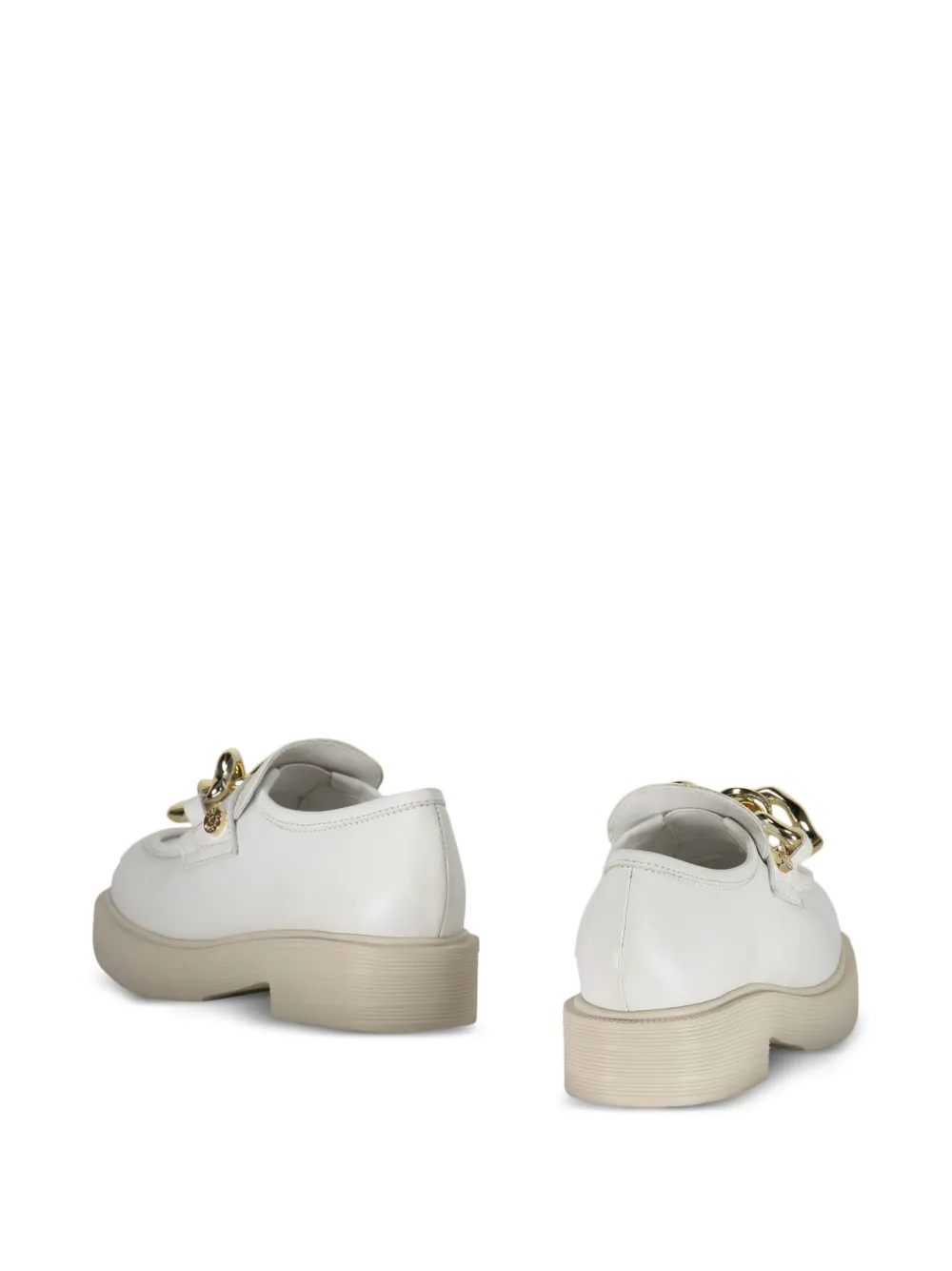 Love Moschino leather loafers White