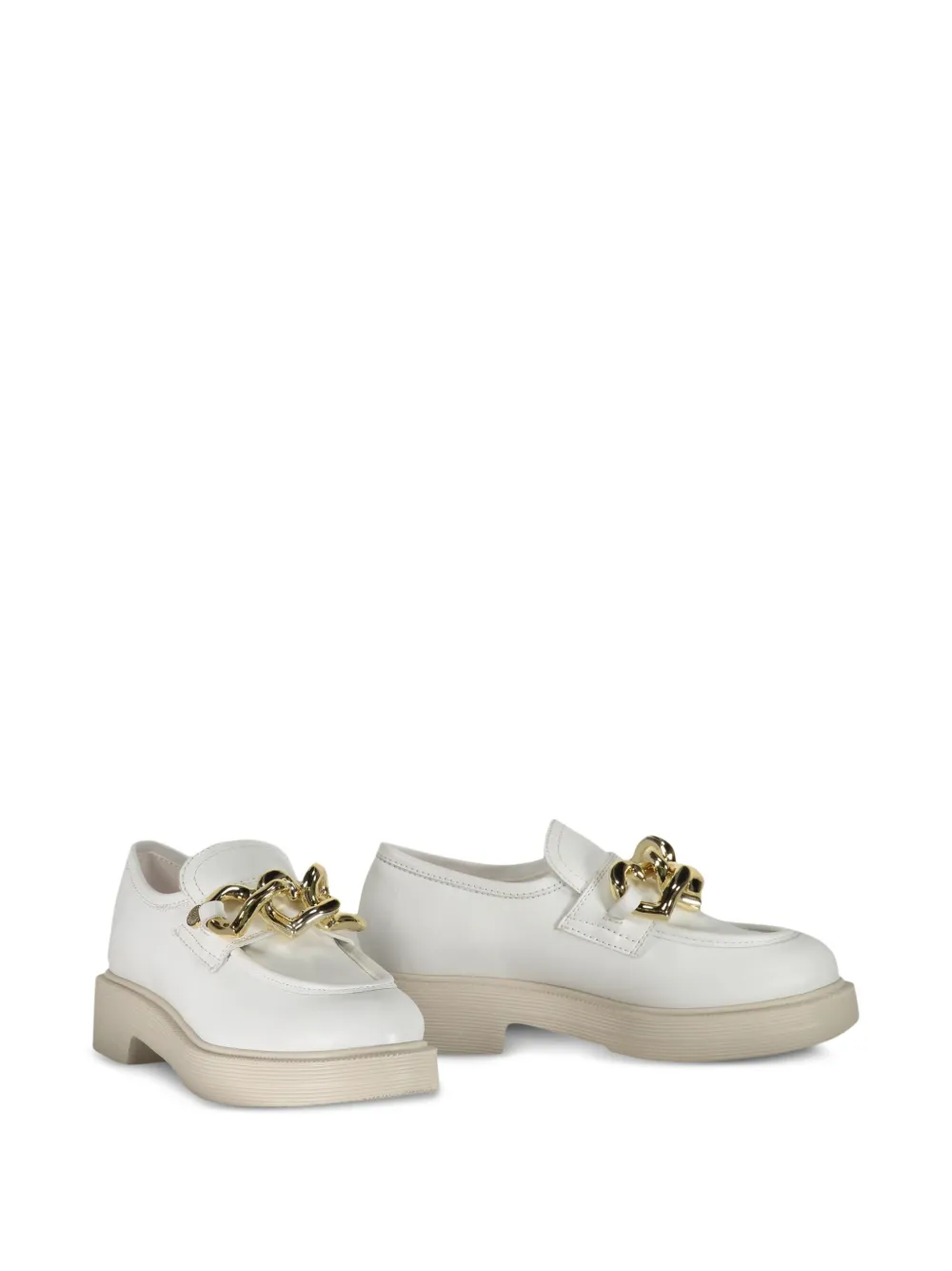 Love Moschino Leren loafers - Wit