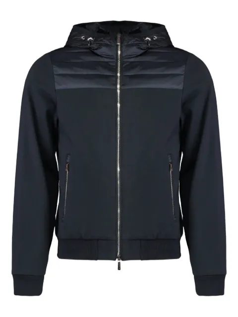 Moorer drawstring-hood full-zip hoodie