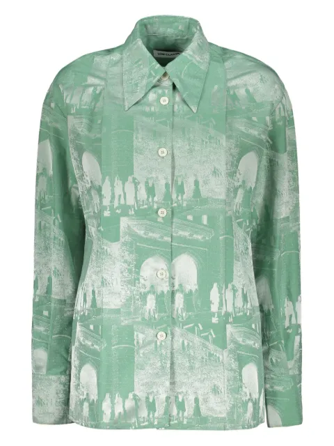 Low Classic camisa con motivo en jacquard