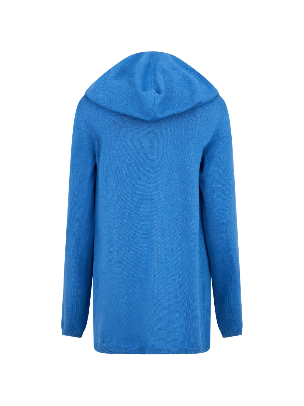 Moorer Ribgebreide trui met capuchon Blauw