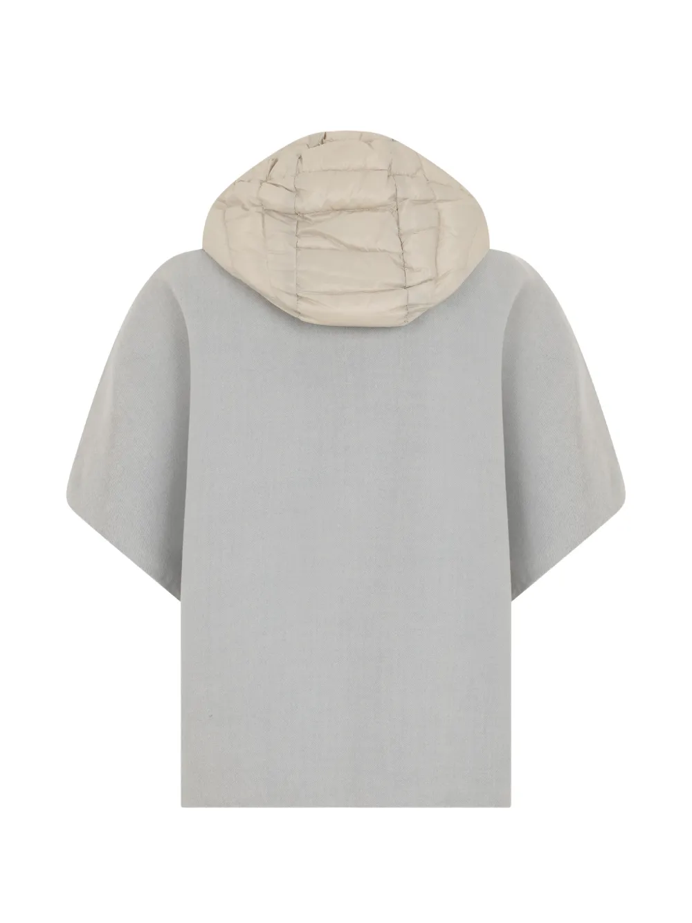 Moorer Luce-Dwr hooded cape-style jacket Grijs