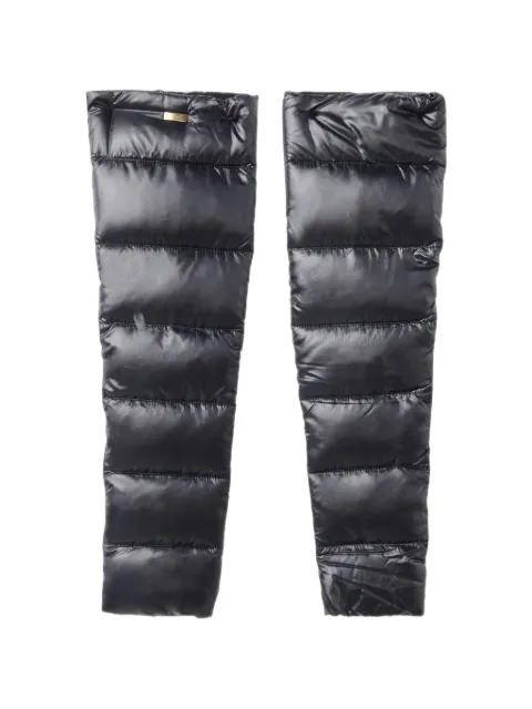 Herno quilted ribbed-knit arm warmers