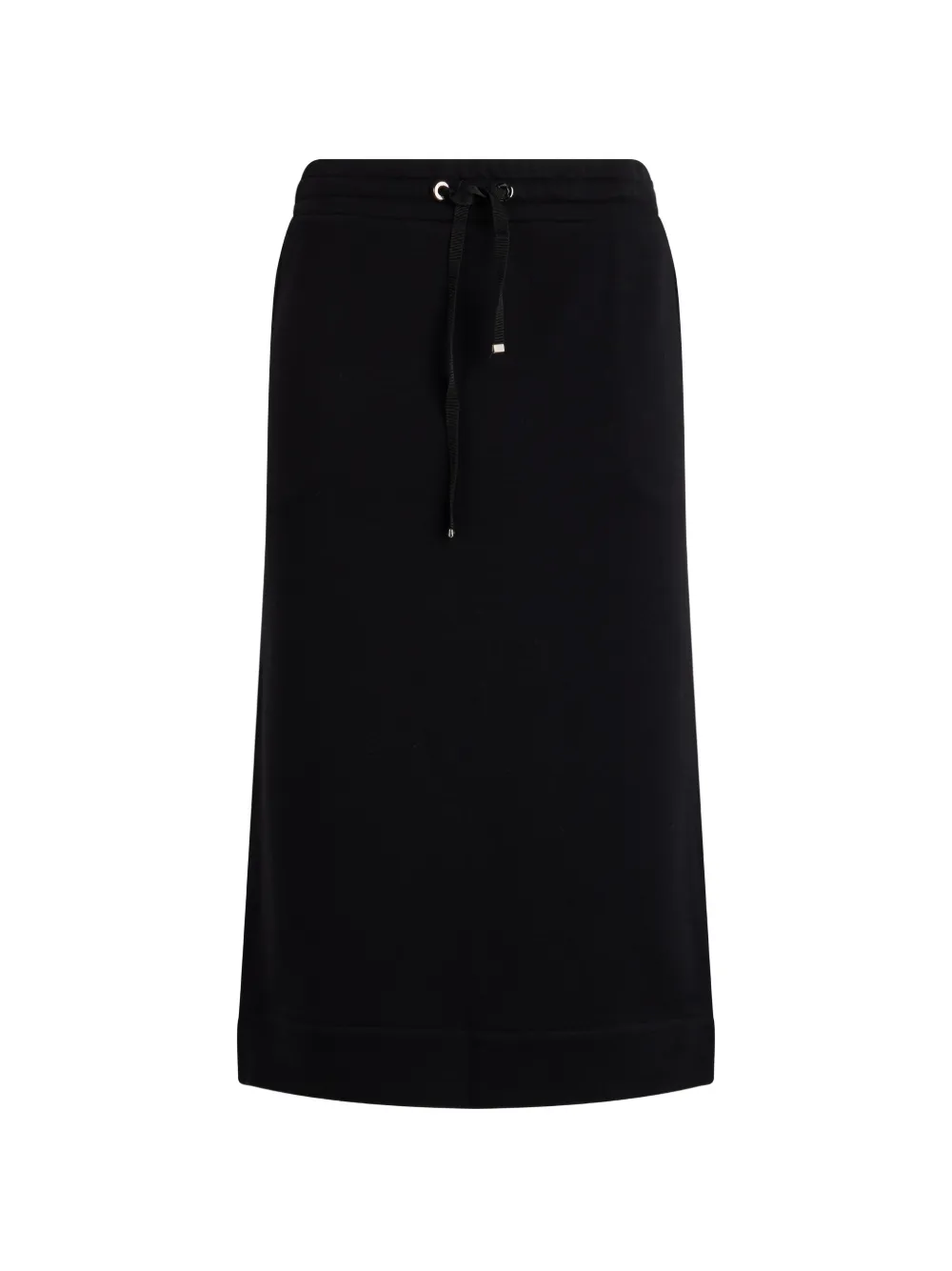 Moorer Menciasth drawstring-waist slit midi skirt - Schwarz