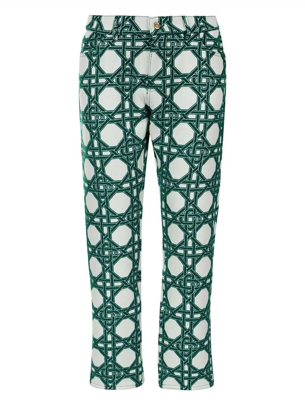 Casablanca monogram-print trousers | White | Image 1