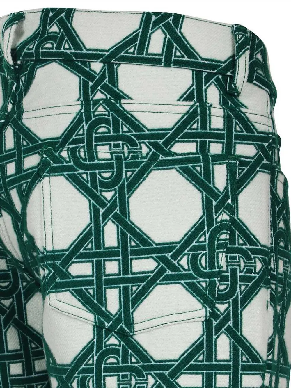 Casablanca Broek met monogramprint Wit