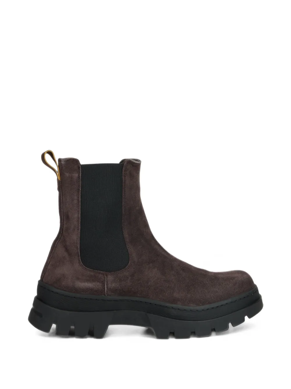 Moorer Morisot-p5 Suede Chunky-sole Boots In Brown