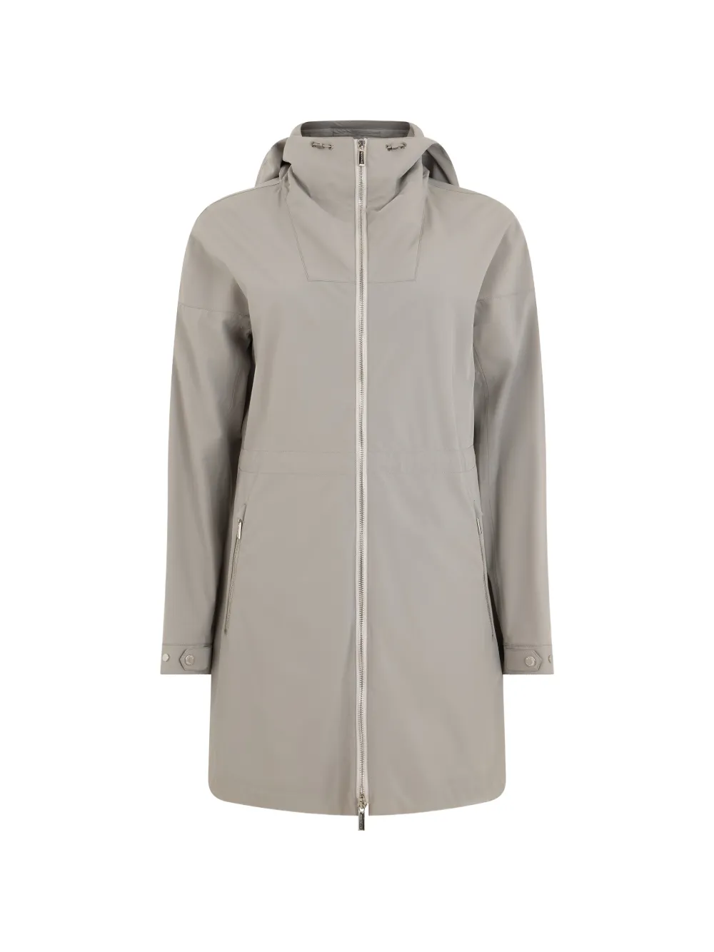Moorer Narciso-Knh hooded raincoat – Grey