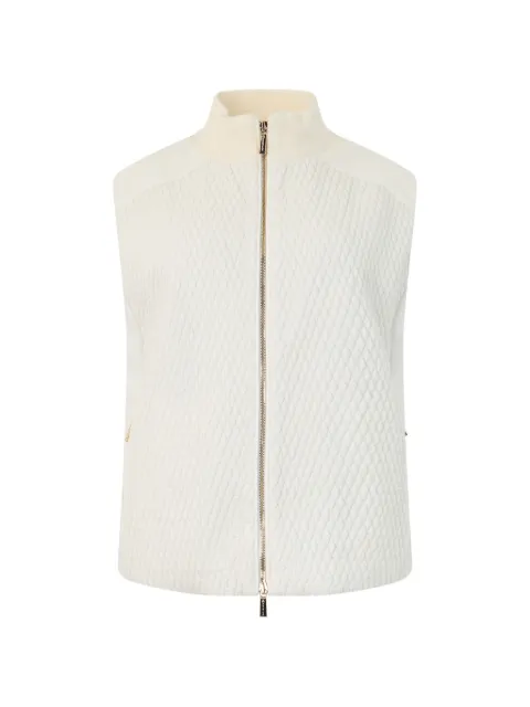 Moorer quilted high-neck vest