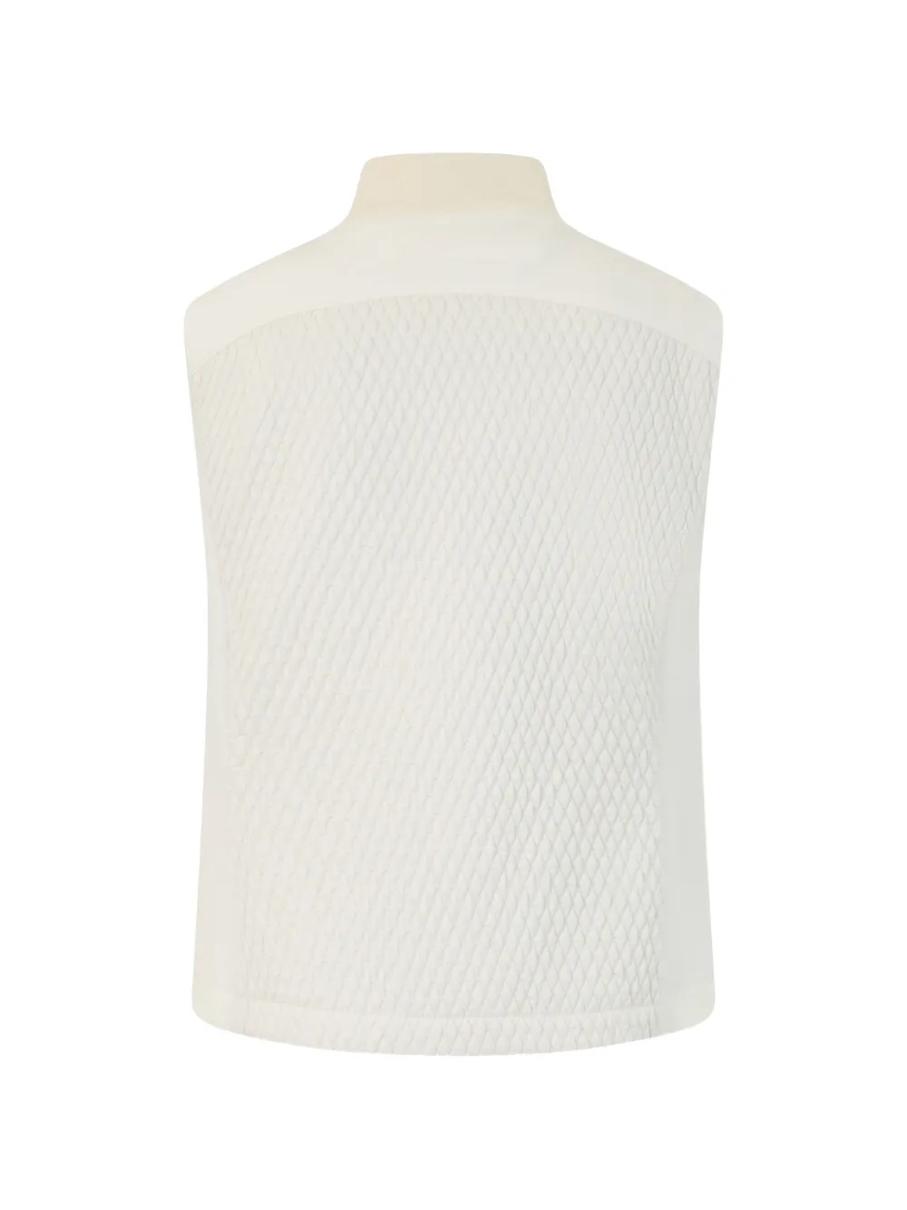 Moorer Gewatteerde bodywarmer met hoge hals Beige