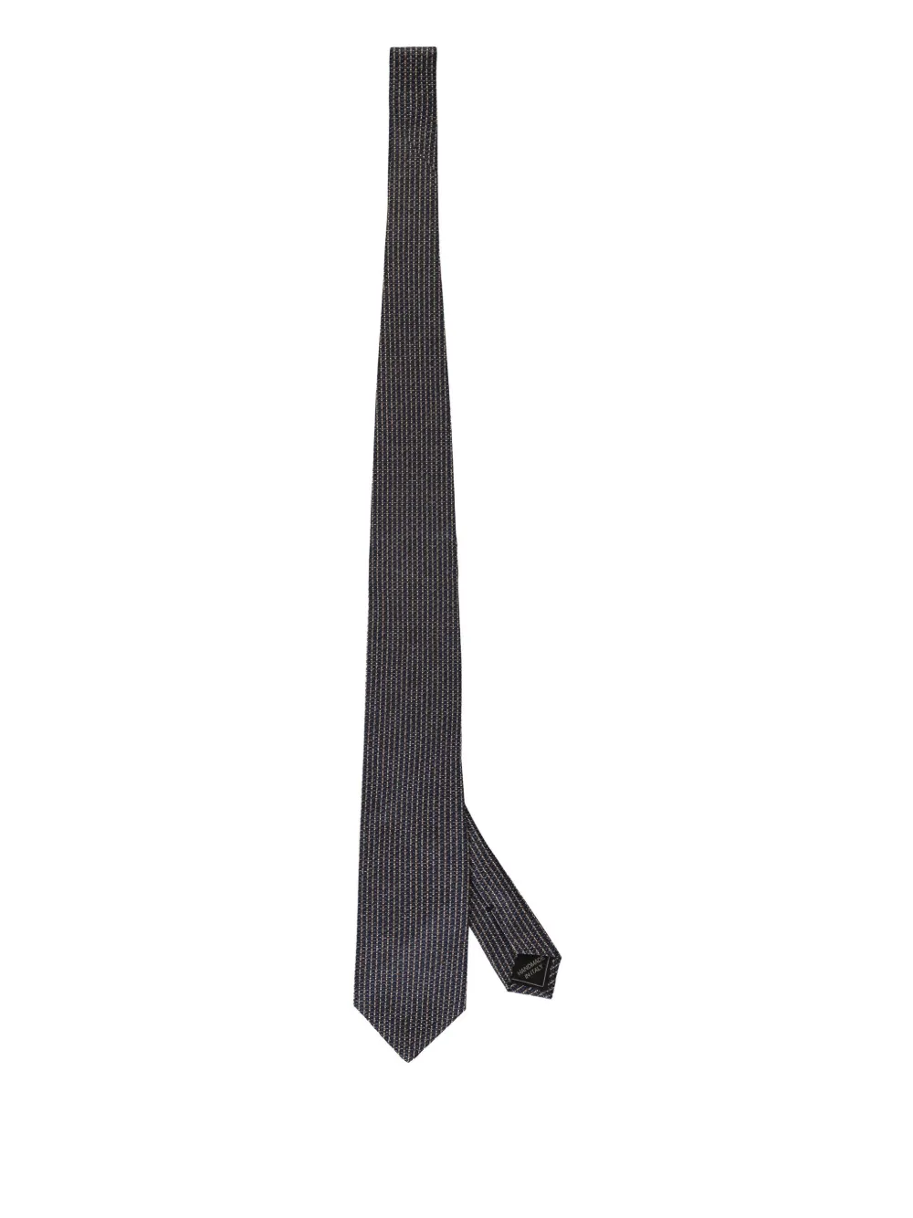 Brioni abstract-pattern silk tie Zwart