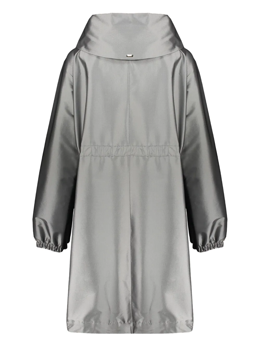 Shop Herno Satin-finish Parka In 灰色