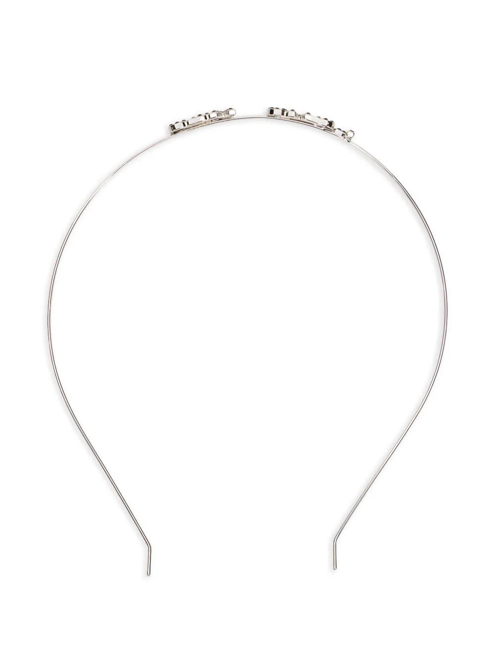 RED(V) lettering headband - Argento