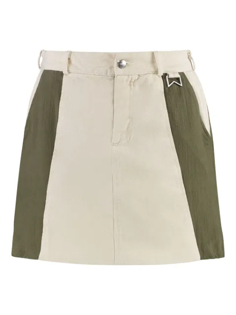 RHUDE cotton mini skirt