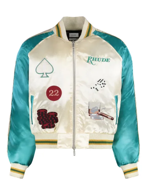 RHUDE embroidered bomber jacket