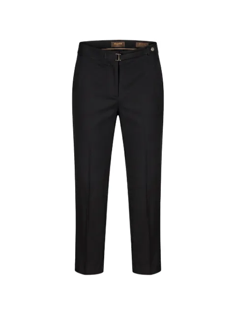 Moorer pantalones midi con detalle de hebilla lateral
