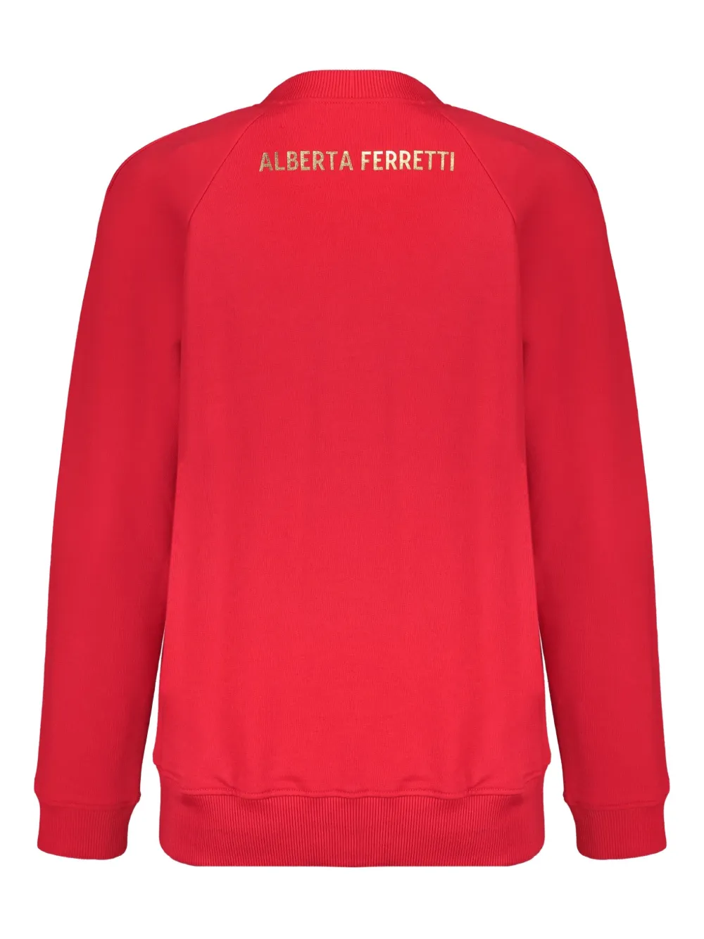 Alberta Ferretti pig-print sweatshirt Rood