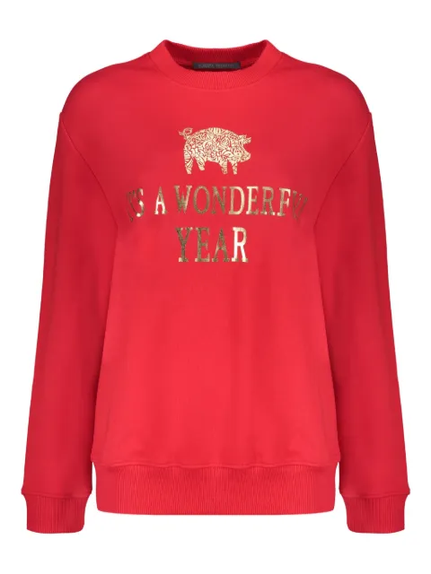 Alberta Ferretti pig-print sweatshirt