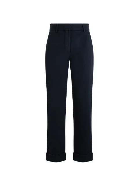 Moorer Sabrina-Drl turn-up trousers