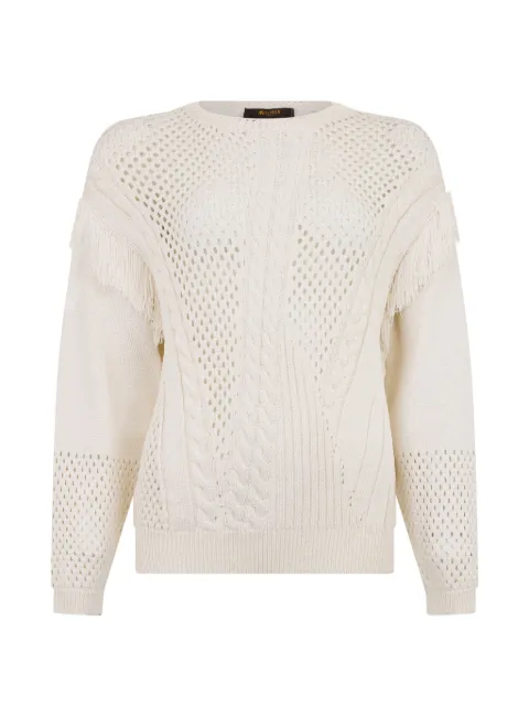 Moorer fringe-trimmed sweater