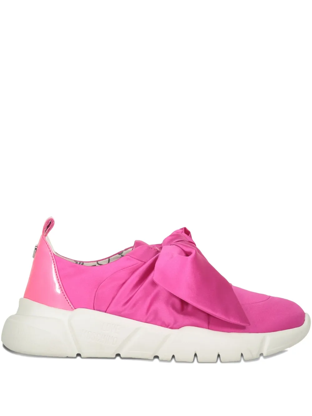 Moschino bow-detail slip-on sneakers Pink