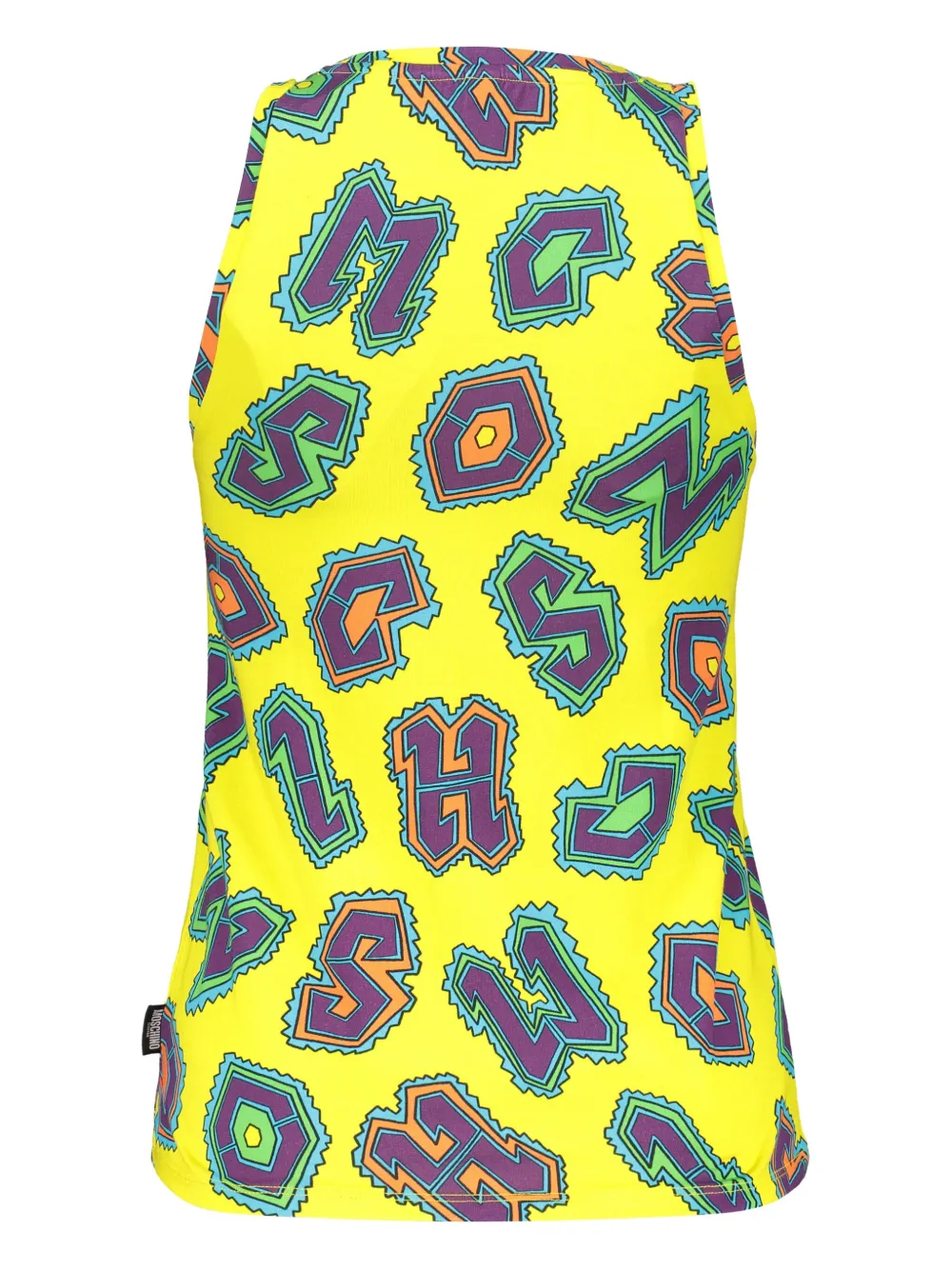 Moschino Tanktop van stretchkatoen Geel