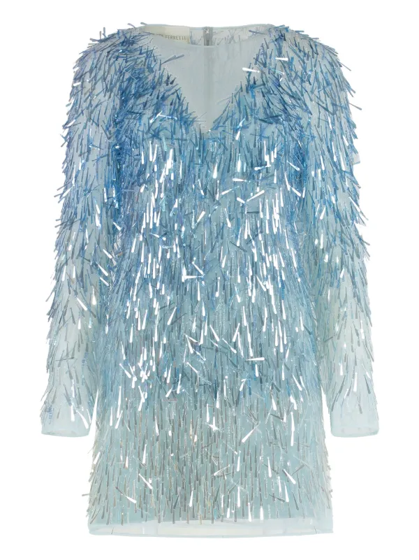 Alberta Ferretti sequin-embellished Mini Dress | Blue