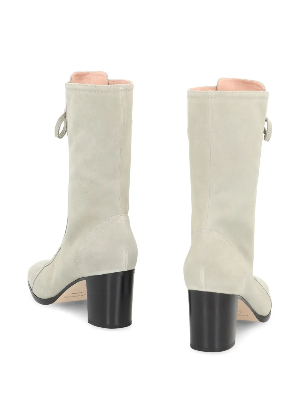 Alberta Ferretti tassel-detail lace-up boots Grijs