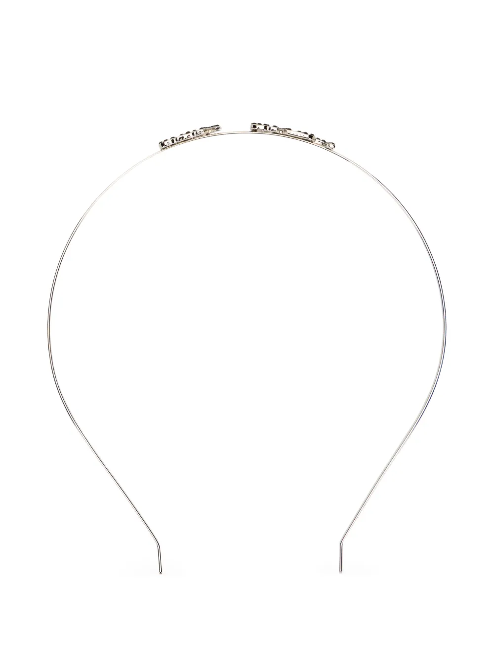 RED(V) embellished headband - Argento