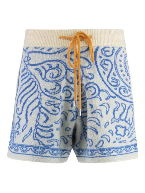RHUDE shorts con motivo en jacquard