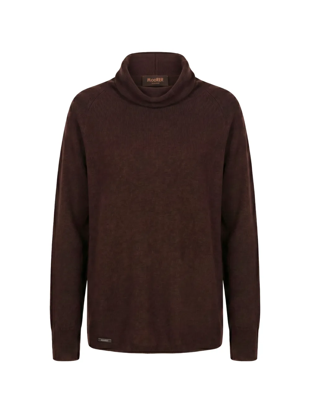 Moorer Roll-neck Raglan-sleeve Sweater In Brown