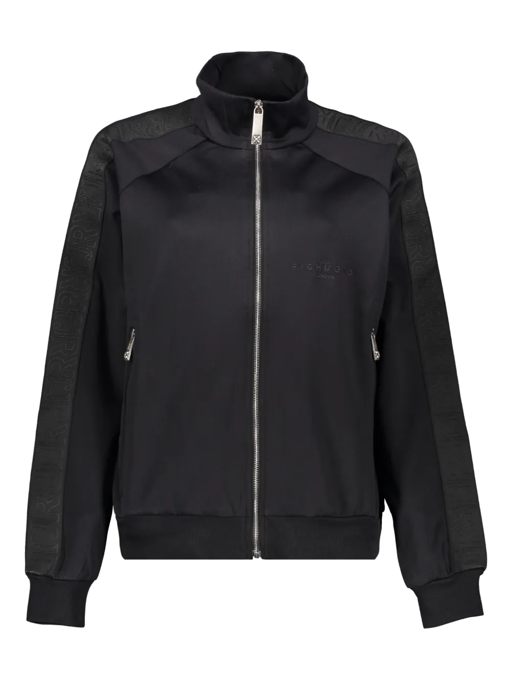 John Richmond Trainingsjack met geborduurd logo Zwart