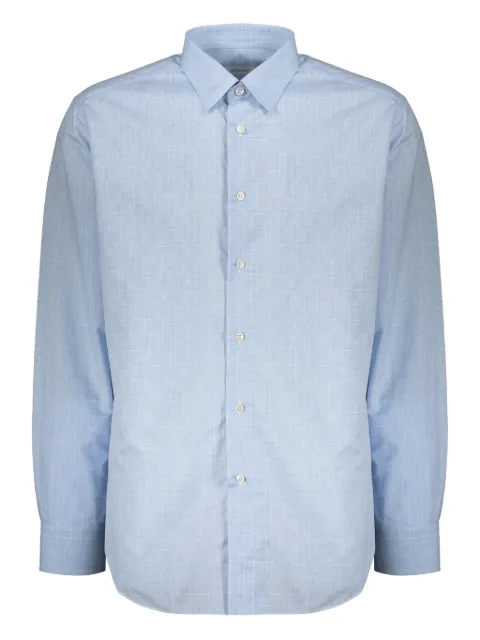 Brioni check-print shirt