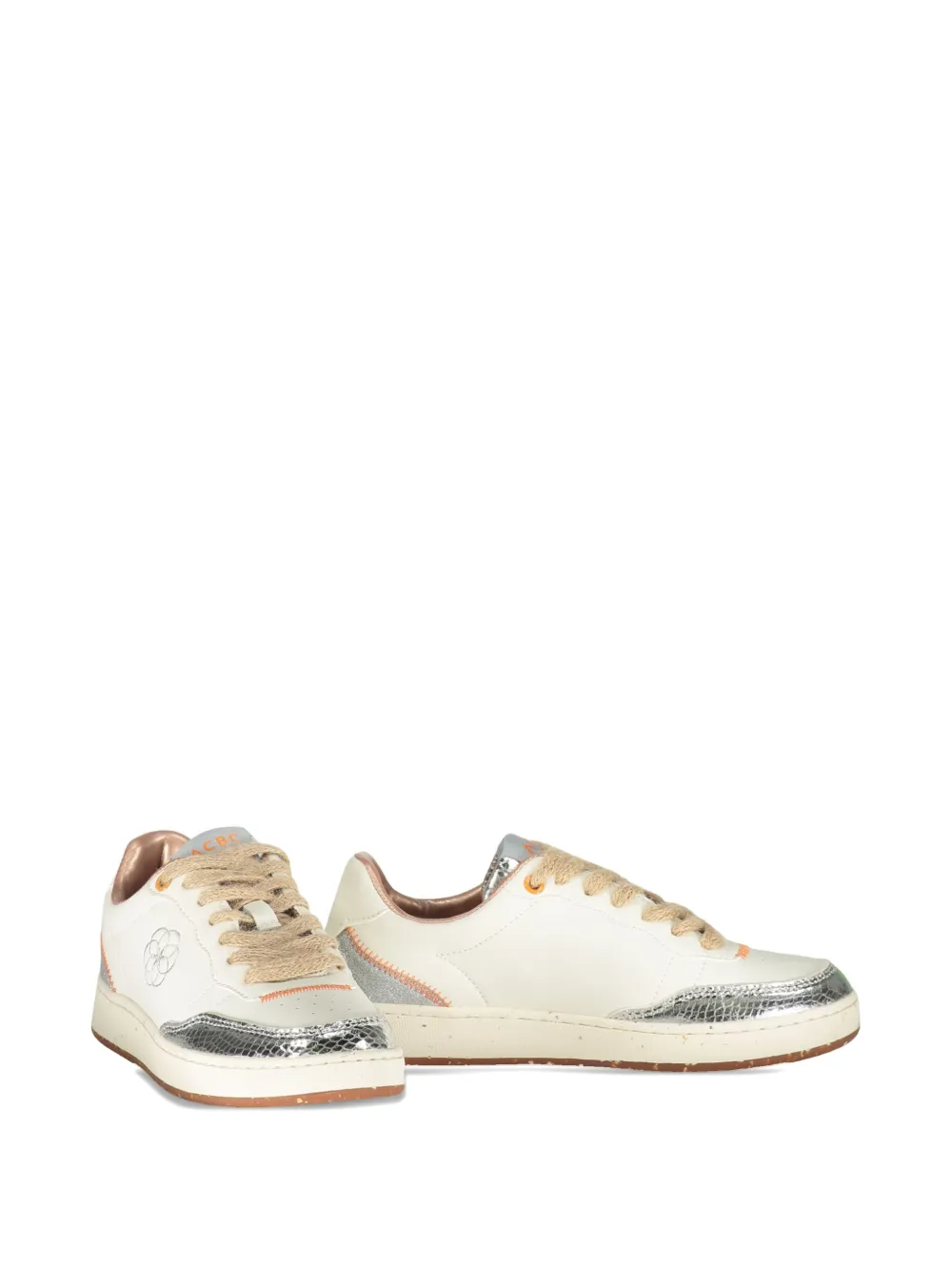 ACBC Evergreen Flower sneakers met glitter Wit