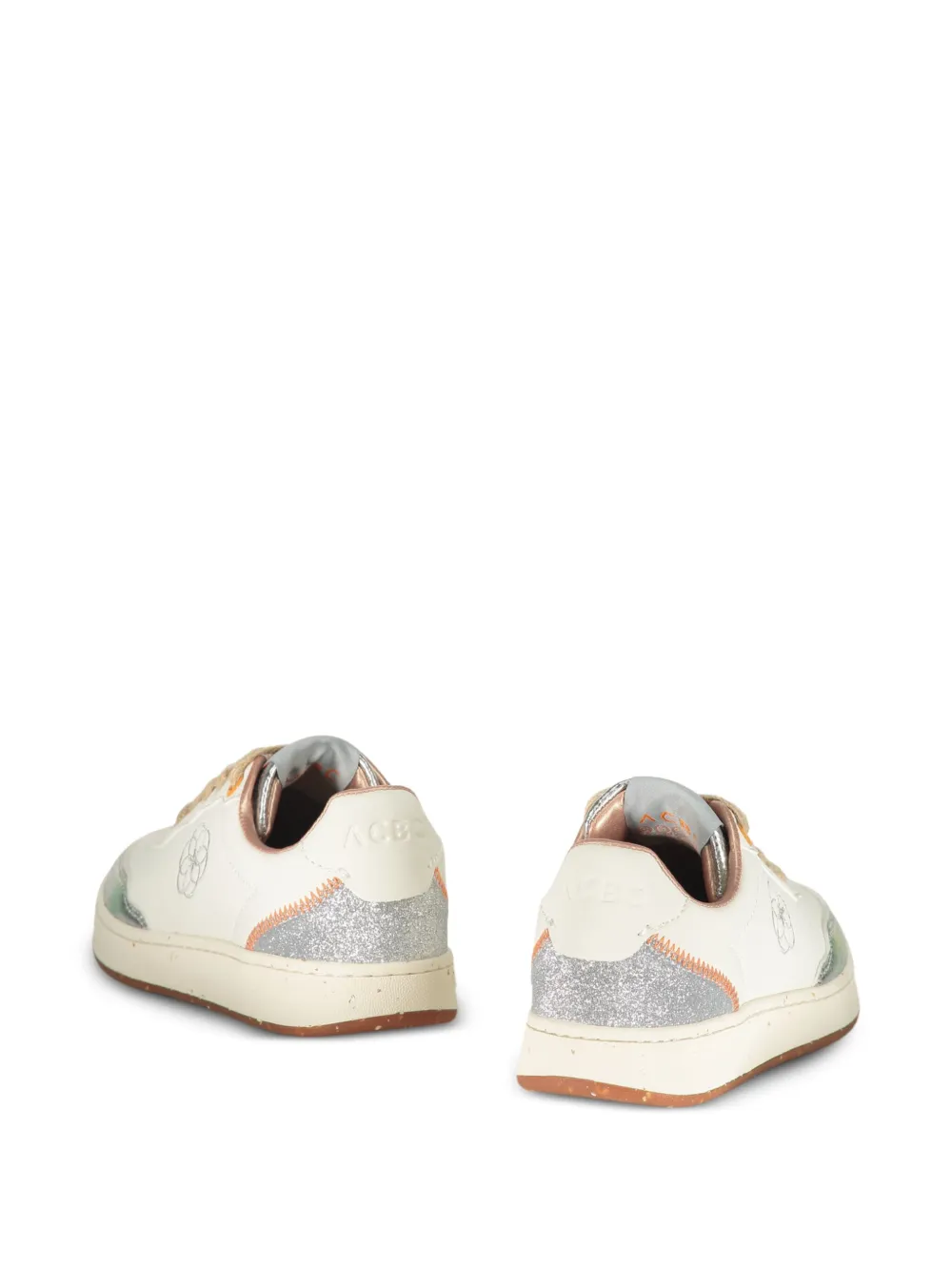 ACBC Evergreen Flower sneakers met glitter Wit