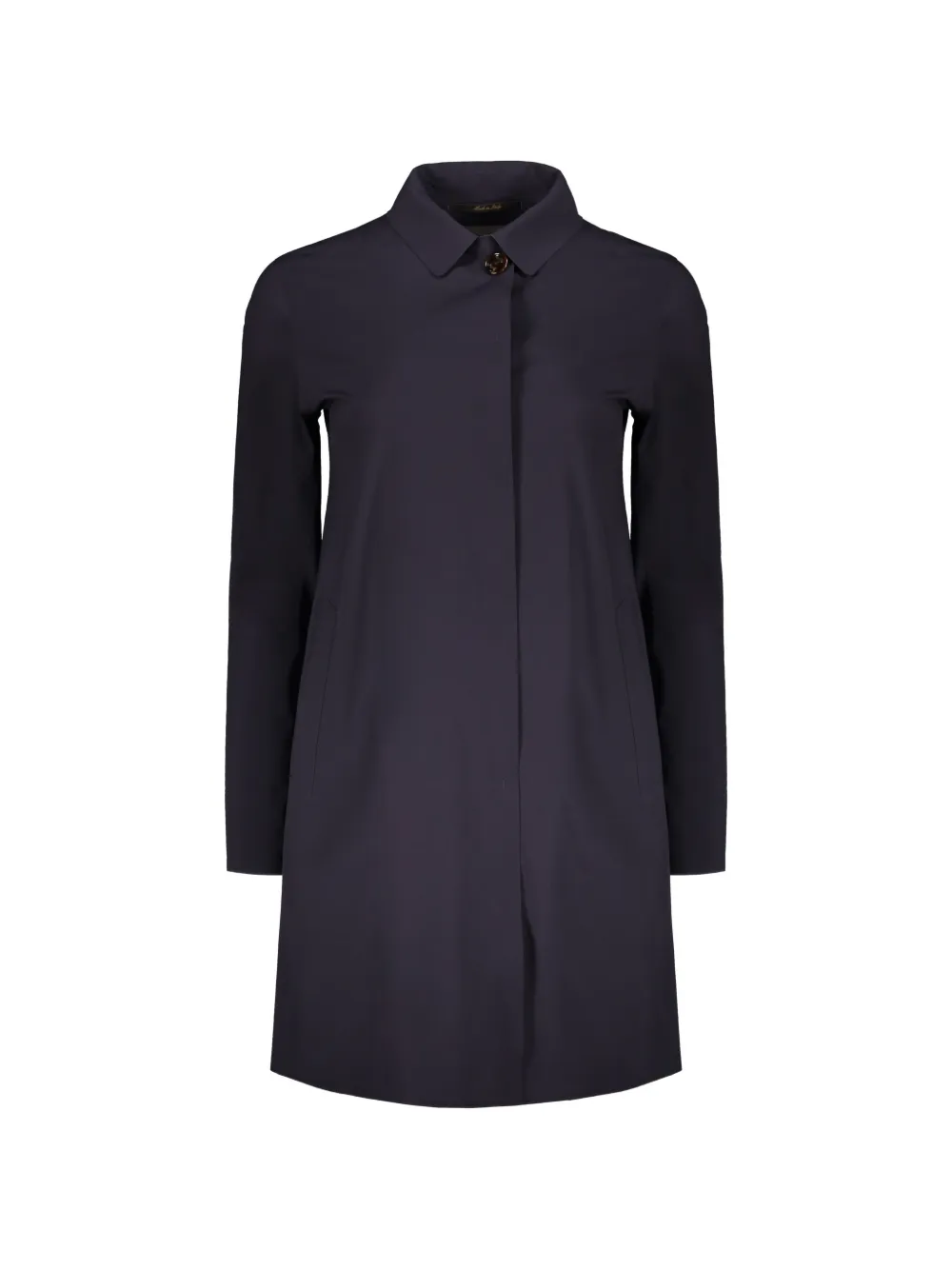 Moorer Silene logo-button coat - Blau