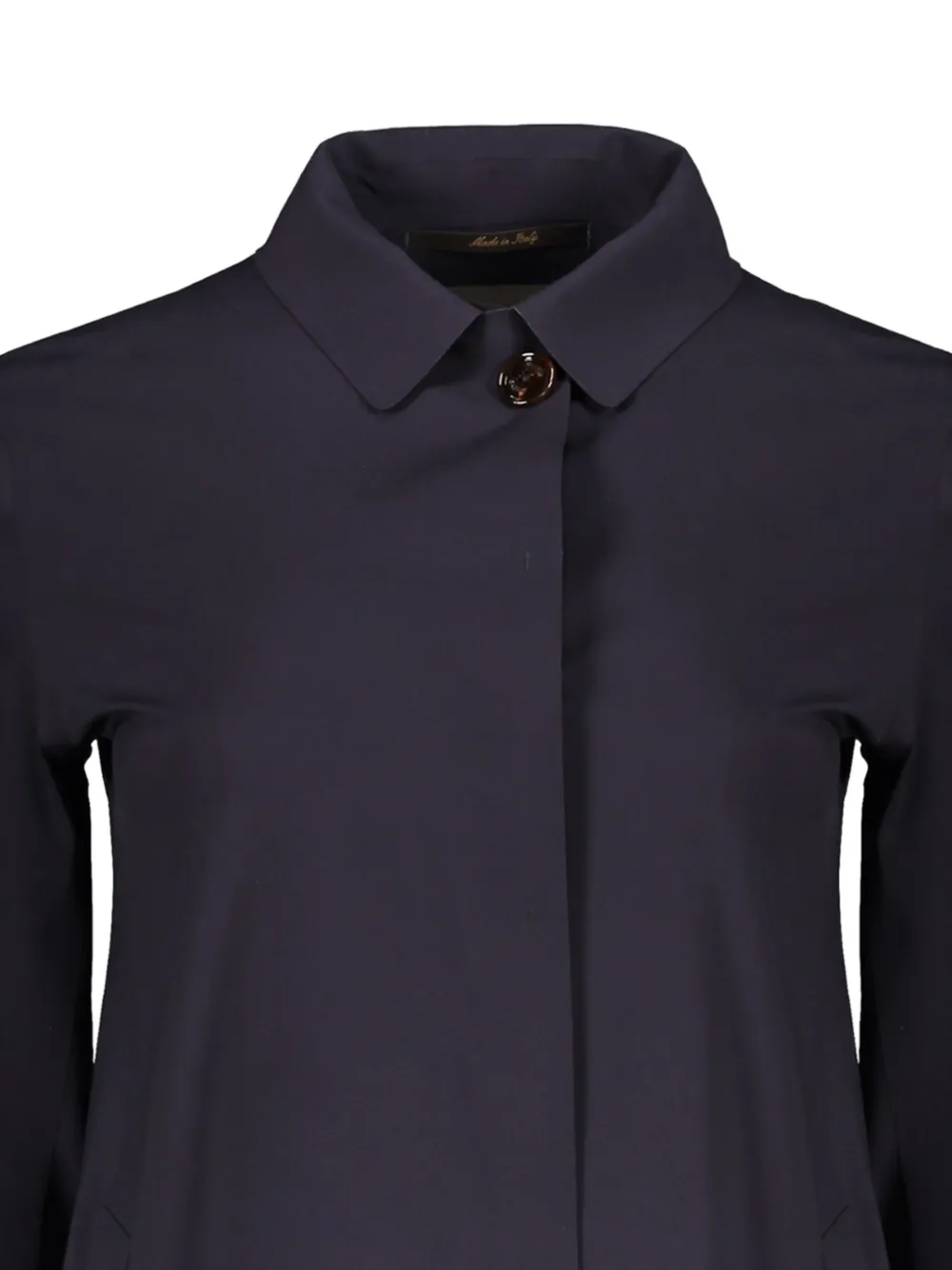 Moorer Silene jas met logoknoop Blauw