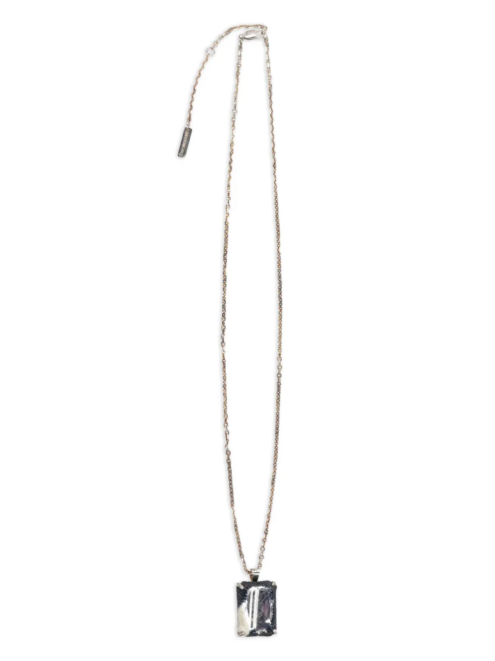 SWEETLIMEJUICE collar grande con dije octogonal | plateado | Image 1