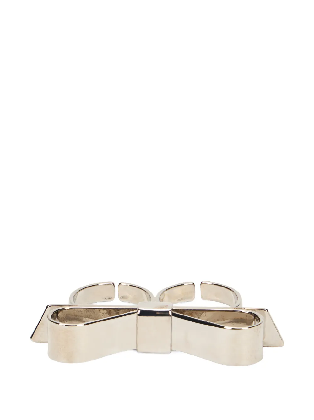 RED(V) bow ring - Argento