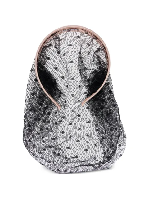 RED(V) dotted net hair accessory